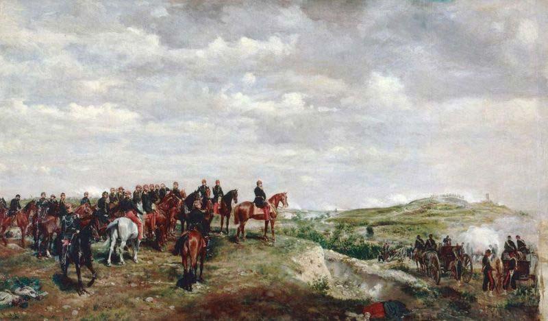 Jean-Louis-Ernest Meissonier Napoleon III at the Battle of Solferino oil painting picture